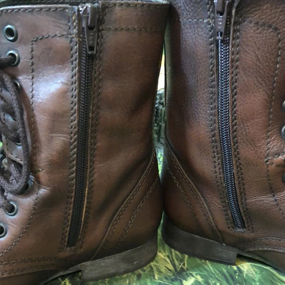 Steve Madden Dark Brown Troopa Boots Size 5 1/2 - Picture 9 of 14